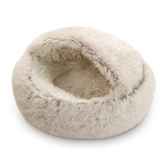 Calming Pet Beds, Anti-Anxiety Dog Bed, Waterproof Bottom Washable (16"x16") Coffee
