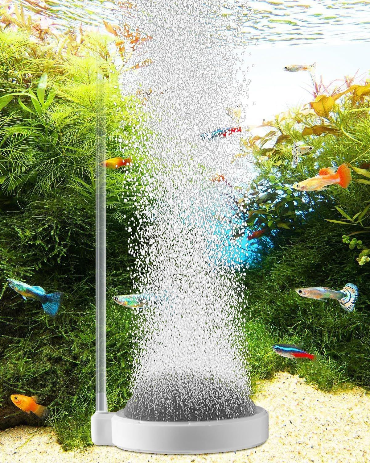 Aquarium Air Stones Oxygen Bubbler, 4 Inch Fish Tank Quiet Oxygen Aerator, Air Pump Accessories Airstones for Fish Tank and Hydroponics