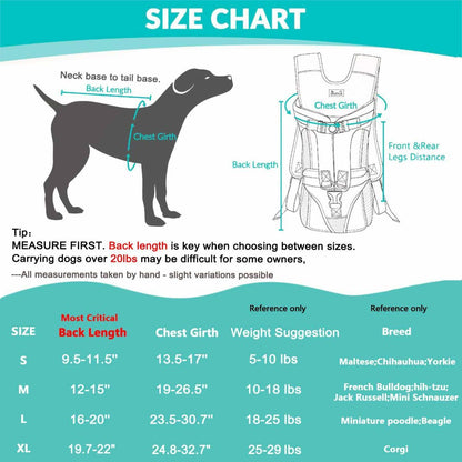 Dog Harness - Black - Size L