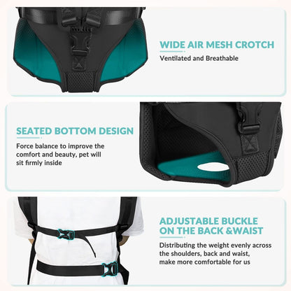 Dog Harness - Black - Size XL