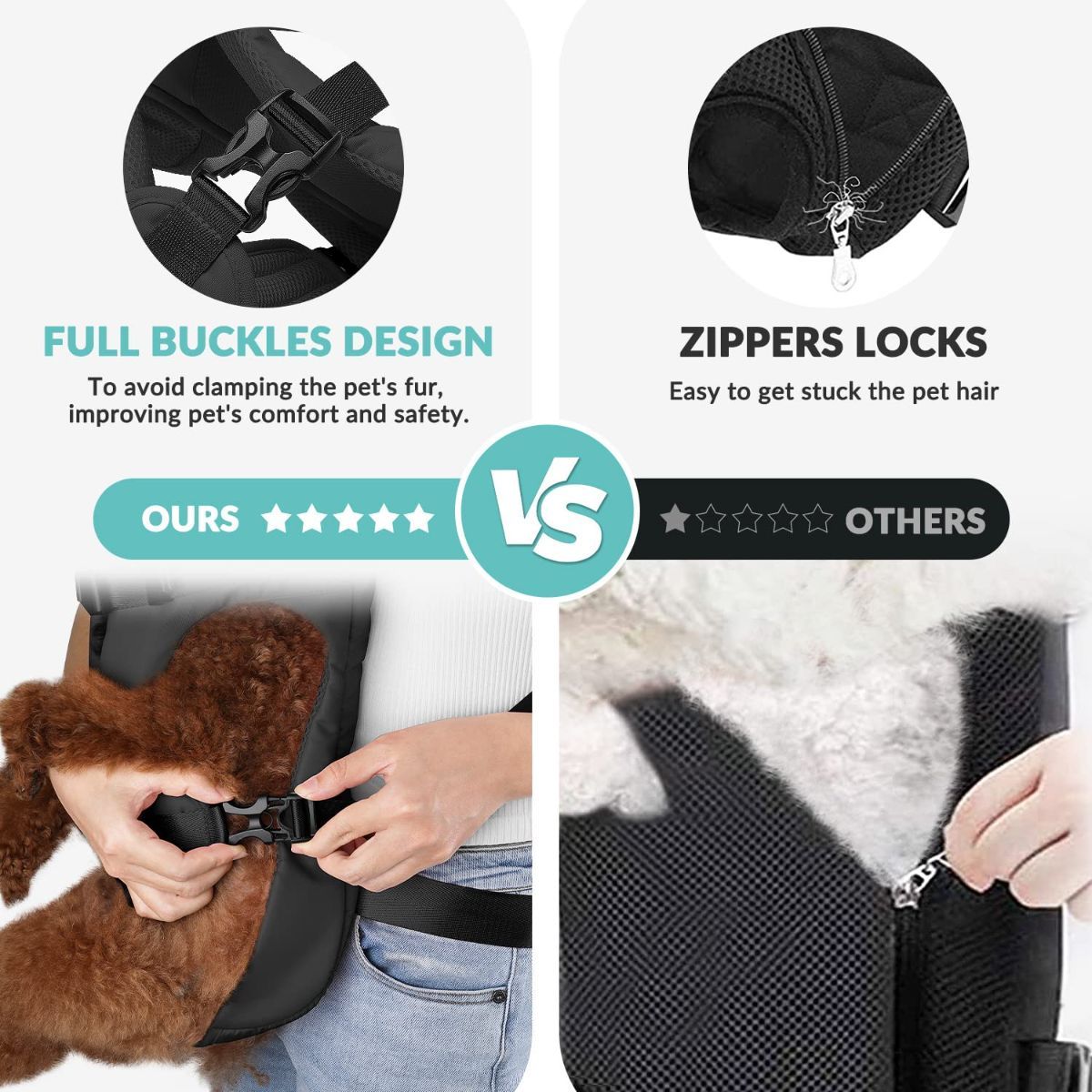 Dog Harness - Black - Size XL