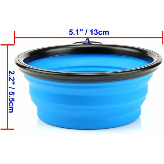 2 Foldable Travel Pet Bowls