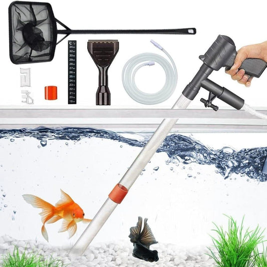 Aquarium Bottom Cleaner Set for Fish Tank, Effective Sand Cleaner, Compatible with Aquariums