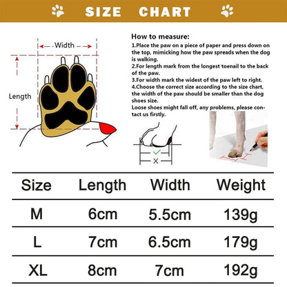 Dog Boots for Dogs Non-Slip, Waterproof Dog Booties for Outdoor, Dog Shoes for Medium to Large Dogs with Rugged Sole M Blue