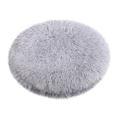 16 inch Plush Dog Bed Mat with Anti-Slip Waterproof Bottom - Gray