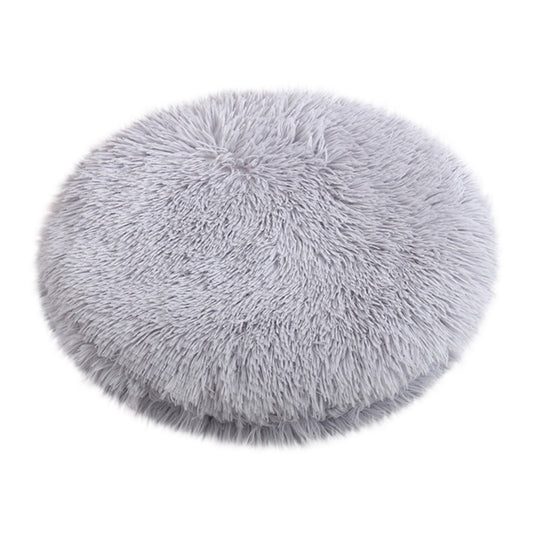 16 inch Plush Dog Bed Mat with Anti-Slip Waterproof Bottom - Gray