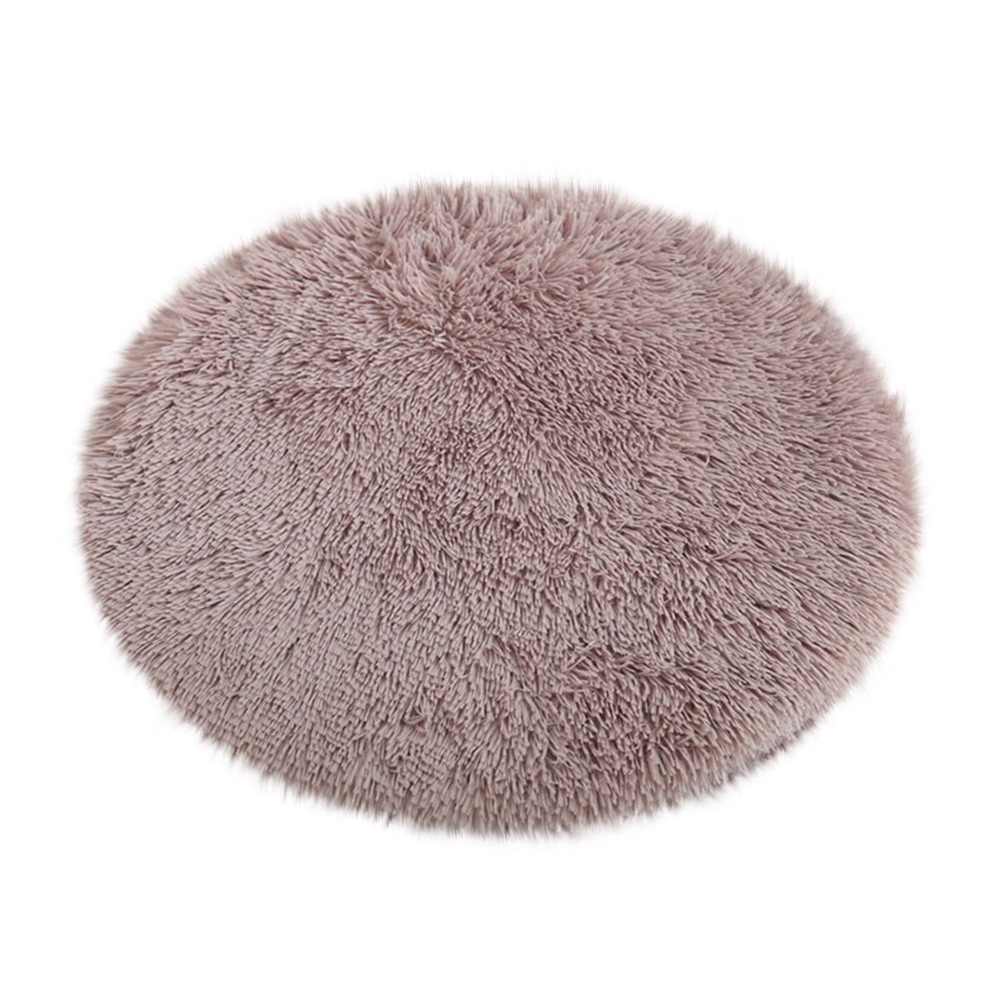 16 inch Plush Dog Bed with Anti-Slip Waterproof Bottom - Purple