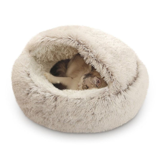 Calming Pet Beds, Anti-Anxiety Dog Bed, Waterproof Bottom Washable (16"x16") Coffee