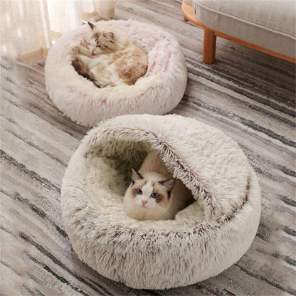 Calming Pet Beds, Anti-Anxiety Dog Bed, Waterproof Bottom Washable (16"x16") Coffee