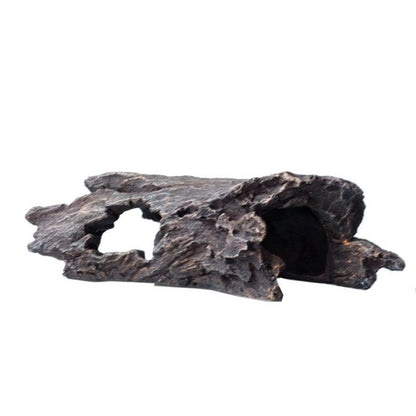 Reptile Hideout Tree Trunk Hollow Log Cork Bark for Lizard Bearded Dragon Snake Chameleon Hermit Crab Leopard Gecko Terrarium Habitat Decoration