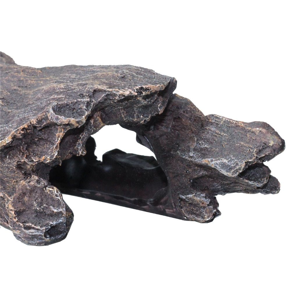 Reptile Hideout Tree Trunk Hollow Log Cork Bark for Lizard Bearded Dragon Snake Chameleon Hermit Crab Leopard Gecko Terrarium Habitat Decoration