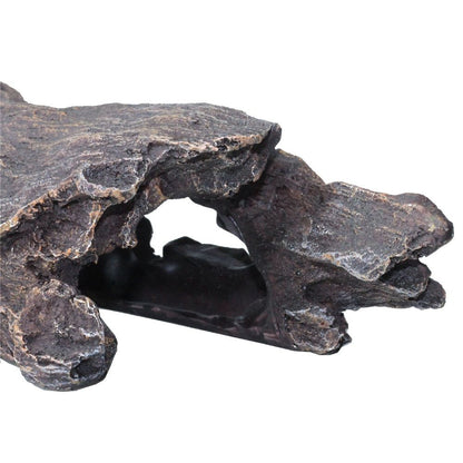 Reptile Hideout Tree Trunk Hollow Log Cork Bark for Lizard Bearded Dragon Snake Chameleon Hermit Crab Leopard Gecko Terrarium Habitat Decoration