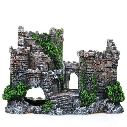 Aquarium Decorations- Castle Fish Tank Decorations for Aquatic Pets to Breed Play and Rest Fish Decorations for Tank