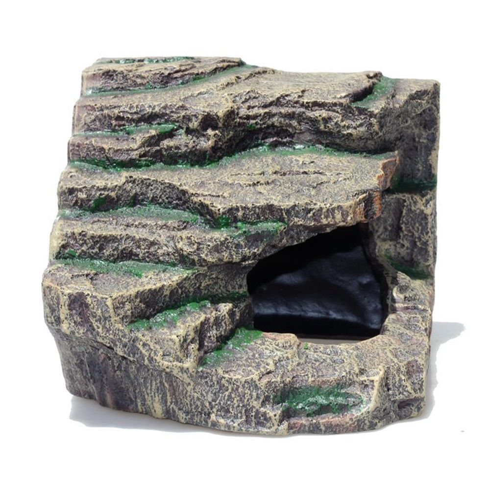 Large Resin Reptile Tank Accessories Hideouts Cave Habitat Decor for Leopard Gecko Lizards Turtle