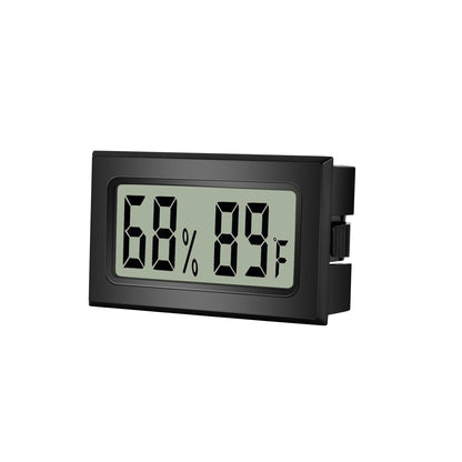 Reptile Thermometer Hygrometer Meter Indoor Temperature Gauge Fahrenheit ℉ Mini Digital Humidity for Outdoor Office Humidors Jars Incubators Guitar Case (1)