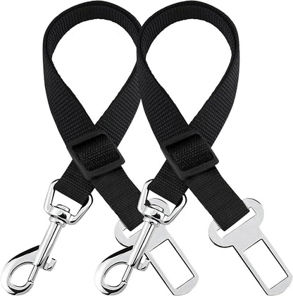 Dog Seat Belt for Car, Adjustable Nylon Pet Seatbelt, Supports All Cars, Dog Car Leash Seat Belt, Seatbelt for Dogs, Cats & Ferrets Travel Harness