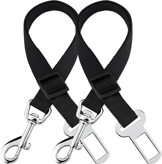 Dog Seat Belt for Car, Adjustable Nylon Pet Seatbelt, Supports All Cars, Dog Car Leash Seat Belt, Seatbelt for Dogs, Cats & Ferrets Travel Harness
