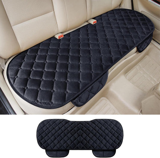 Back Seat Cover,Black Breathable Car Rear Seats Bottom Cushion,Universal Auto Bench Seat Protector Fits Most 5-Seat Cars,Long Rear Seat Chair Cover Protective Mat Pad for SUV