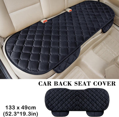 Back Seat Cover,Black Breathable Car Rear Seats Bottom Cushion,Universal Auto Bench Seat Protector Fits Most 5-Seat Cars,Long Rear Seat Chair Cover Protective Mat Pad for SUV