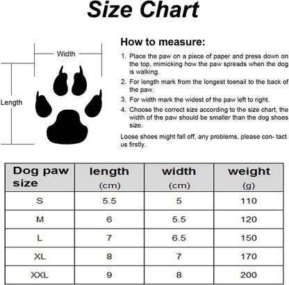 Dog Shoes, Waterproof Anti-Slip Dog Boots Snow Shoes with Two Reflective Straps, 4 Pcs Pet Paw Protectors Rain Boots for Small Dogs, Orange (S)