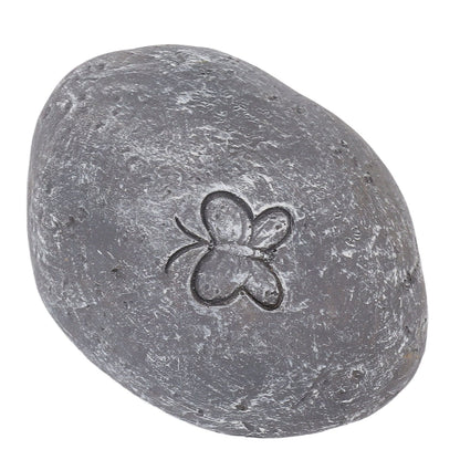 Pet Memorial Garden Stone DIY Butterfly Print Pet Cat Dog Grave Marker Resin Pet Memorial Gift Stone Grey