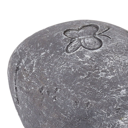 Pet Memorial Garden Stone DIY Butterfly Print Pet Cat Dog Grave Marker Resin Pet Memorial Gift Stone Grey