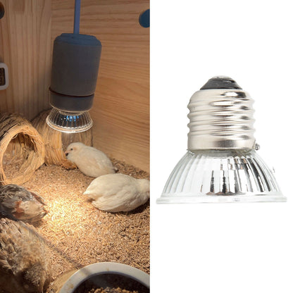 UVB Reptile Heat Lamp Bulbs Full Spectrum Energy Saving Sunbathe Heat Lamp for Amphibians 220‑240V Warm Light 25W