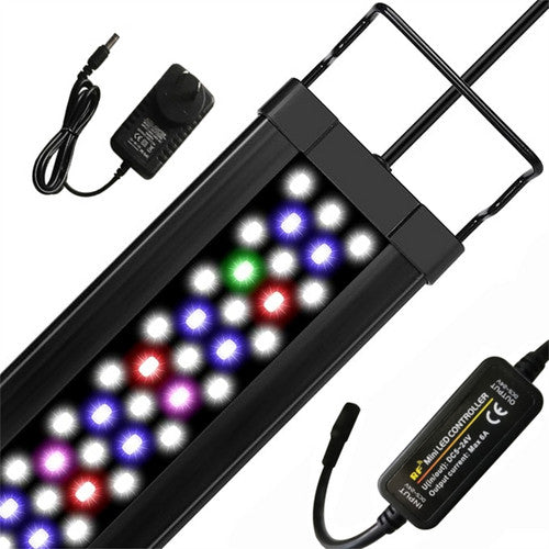 2Sets LED Light 40cm Full Spectrum Aquarium Lighting Aqua Plant Fish Tank Lamp 15W