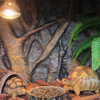 Pet Reptile Tank Board 3D Foam Backgrounds and Habitat Decoration 9 Styles - H