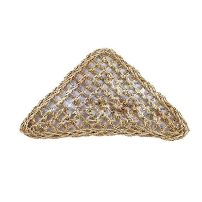 Comfortable and Natural Straw Reptile Bed Hammock for Basking and Relaxation - 20*20*28CM