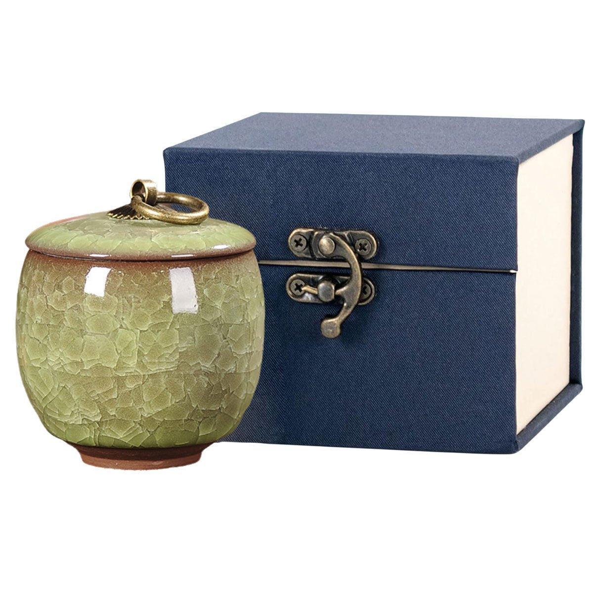 Small Pet Urn for Ashes Memorial Keepsake Urns for Dog Cat Cremation Remains - Blue