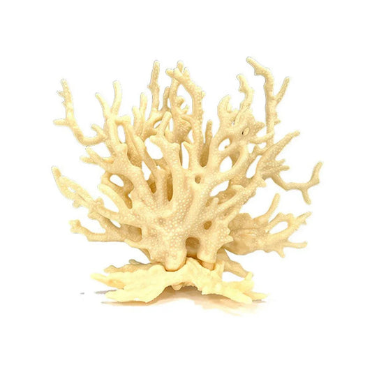 Soft Coral Realistic Water Plants Aquarium Decoration Fish Tank Seawater Set - Beige