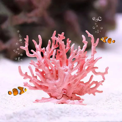 Soft Coral Realistic Water Plants Aquarium Decoration Fish Tank Seawater Set - Purple