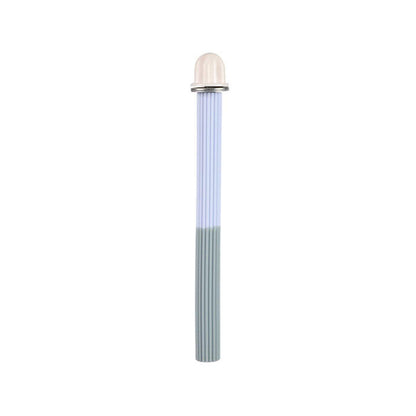 Non-Slip Silicone Parrot Perch Stand Stick Grinding Claw Bird Cage Accessories - White Blue