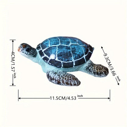 Resin Sea Turtle Aquarium Ornament Underwater Decor for Home and Fish Tank Use