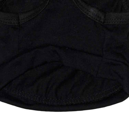 2 Pack Dog Security Vest Black - Breathable Cotton Summer Pet T-Shirt - Sleeveless Funny Costume for Small to Medium Dogs & Cats - Size L