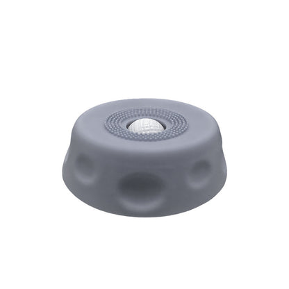 Grey Silicone Dog Liquid Lick Bowl with Floating Fun Ball - Interactive Slow Feeder & Anti-Slip Calming Pet Bowl for Dogs and Cats