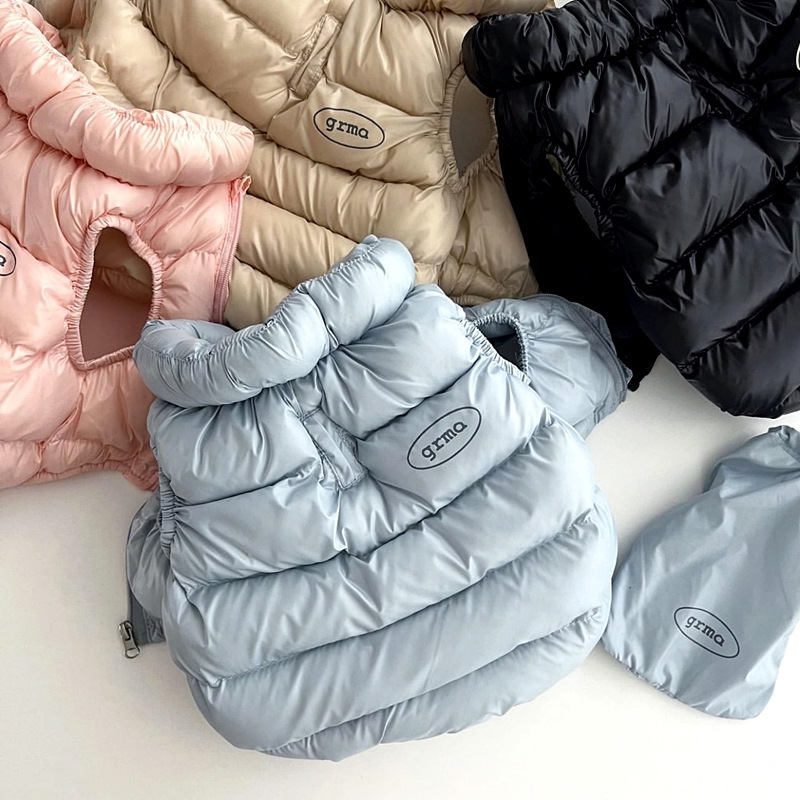 Pink XS size Dog Winter Coat Quilted Puffer Jacket - Warm Cotton Padded Vest for Small Dogs, High Collar Pet Clothes for Chihuahua Yorkie Poodle Bichon Schnauzer, Lightweight Cold Weather Dog Apparel with Elastic Cuffs